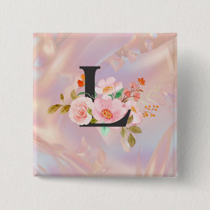 Letter L 15 Cm Square Badge