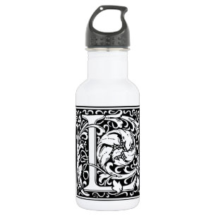 Letter L Mediaeval Monogram Art Nouveau 532 Ml Water Bottle