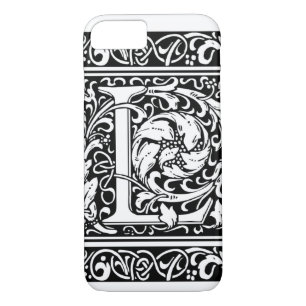 Letter L Mediaeval Monogram Art Nouveau iPhone 8/7 Case