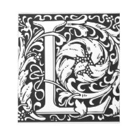 Letter L Mediaeval Monogram Art Nouveau