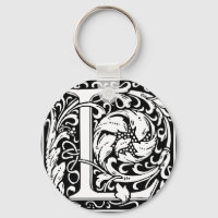 Letter L Medieval Monogram Vintage Initial
