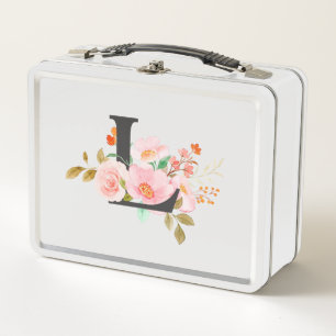 Letter L Metal Lunch Box