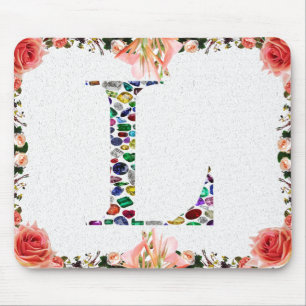 Letter L Monogram Mouse Mat