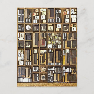 Letter L Postcard