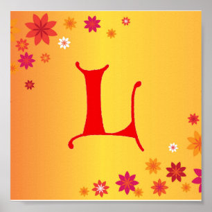Letter L Poster