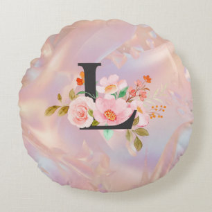 Letter L Round Cushion