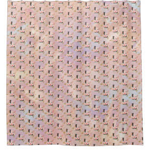 Letter L Shower Curtain