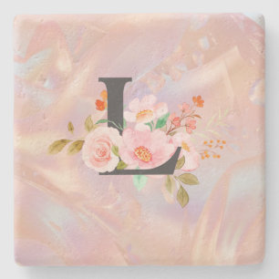 Letter L Stone Coaster