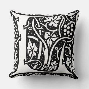 Letter 'L' William Morris Design Cushion