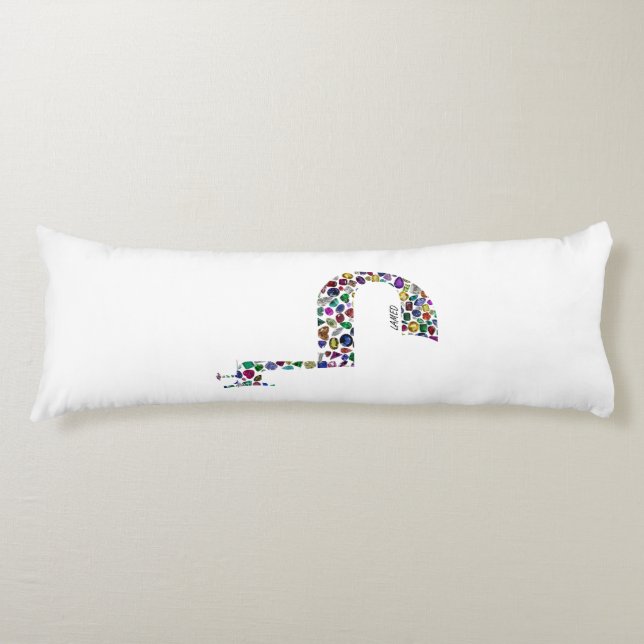 Letter 'LAMED' Body Cushion (Front)