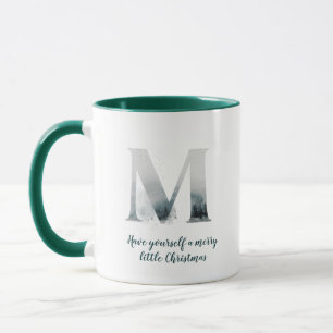 Letter M Alphabe design and photo Christmas  Mug