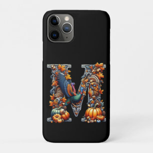 Letter m by Thanksgiving style iPhone 11 Pro Case