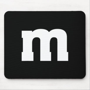 Letter M Capital Alphabet Mouse Mat