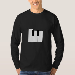 Letter M Capital Alphabet Piano Music  Matching 20 T-Shirt