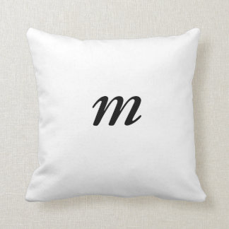 Letter m cushion