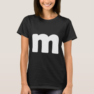 Letter M Groups Halloween Matching Team Easy Lazy  T-Shirt