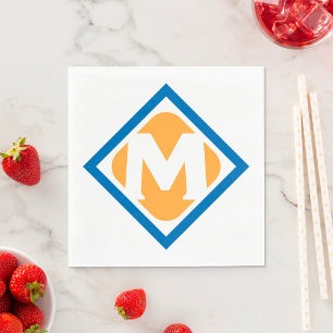 Letter M Icon Napkin