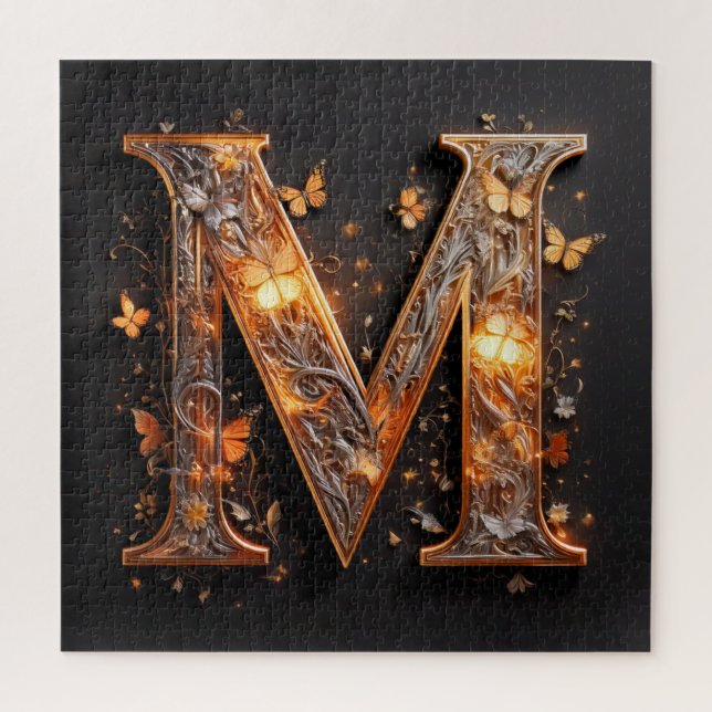 Letter M  Jigsaw Puzzle (Vertical)