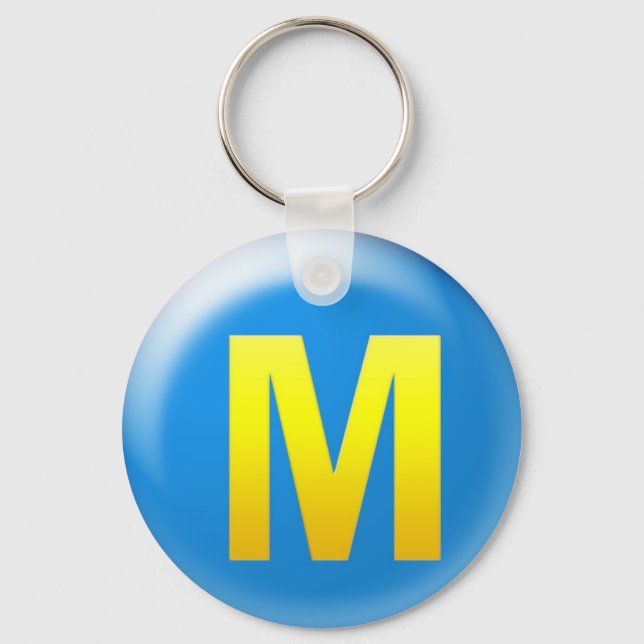 Letter M Key Ring (Front)