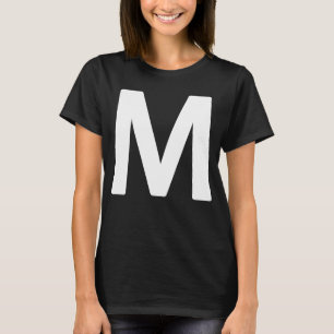 Letter M Lowercase Letter for Halloween ABC Letter T-Shirt