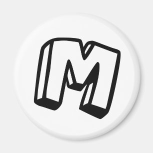 Letter M Magnet