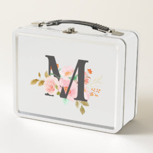 Letter M Metal Lunch Box