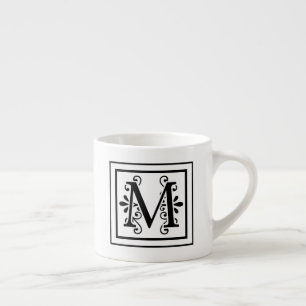 Letter M Monogram Espresso Mug