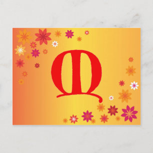 Letter M Postcard