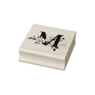 Letter M Rubber Stamp