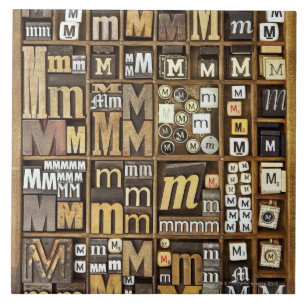 Letter M Tile