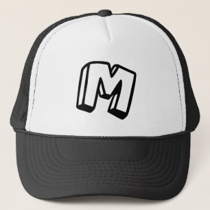 Letter M Trucker Hat