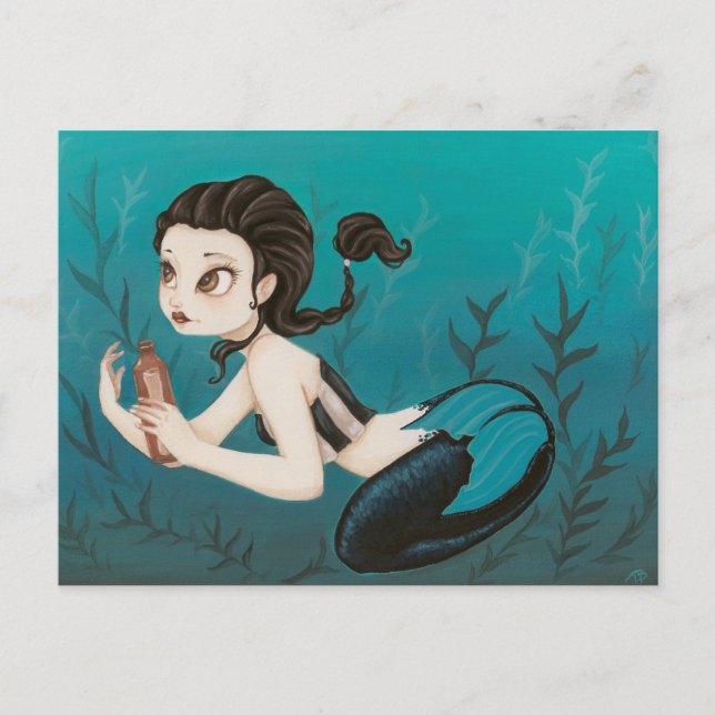 Letter- mermaid Post Card (Front)