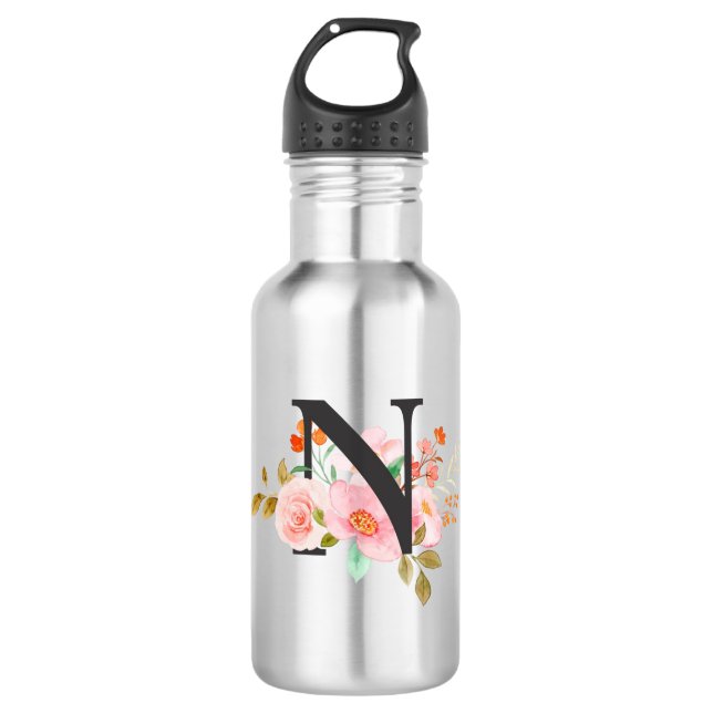 Letter N 532 Ml Water Bottle (Front)