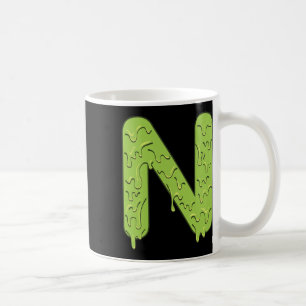Letter N Alphabet Initials Halloween Costume Kids Coffee Mug