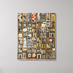 Letter N Canvas Print