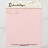 Letter N Cupcake Business Letterhead