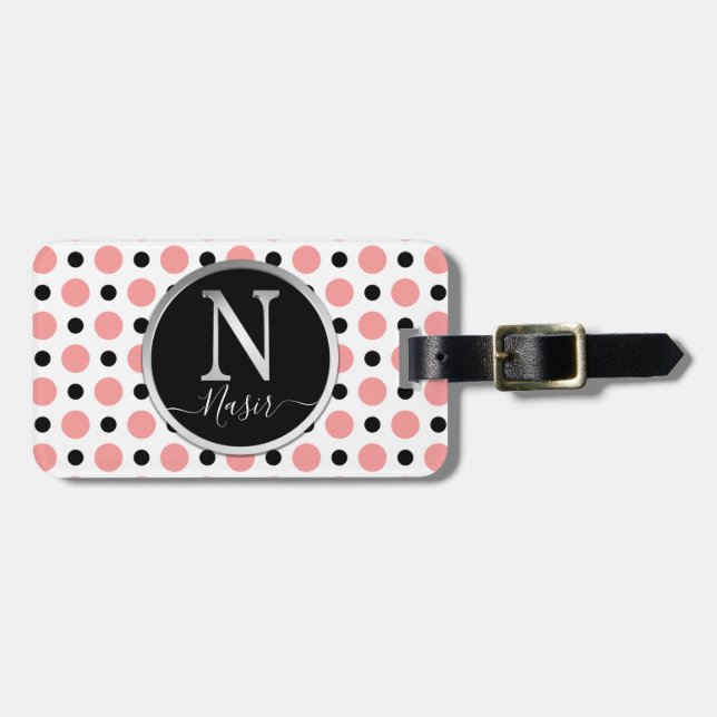 Letter N Luggage Tag (Front Horizontal)