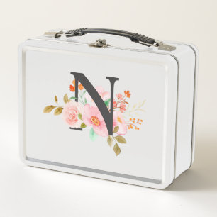 Letter N Metal Lunch Box