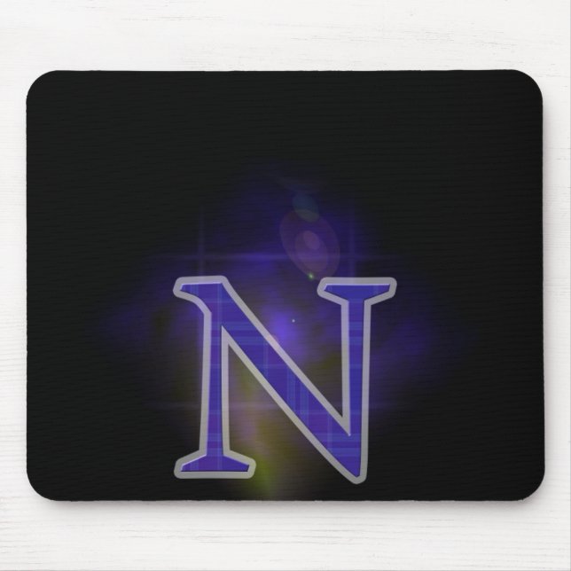 Letter N Mouse Mat (Front)