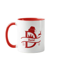 Letter Name Santa Hat | Monogram | Custom Initial