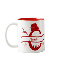 Letter Name Santa Hat | Monogram | Custom Initial