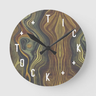Letter Numbers Round Clock