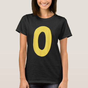Letter O big and bold in yellow 1 T-Shirt