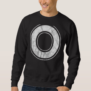 Letter O Capital Alphabet Monogram Initial Sweatshirt