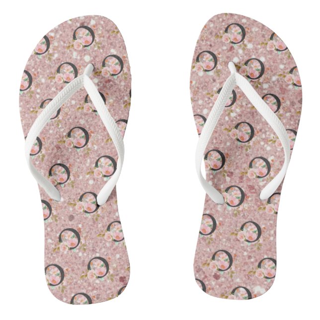 Letter O Flip Flops (Footbed)