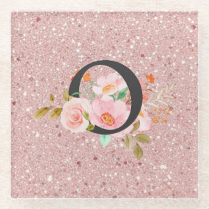 Letter O Glass Coaster