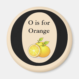 Letter O is for Orange Children's Learning Magnet