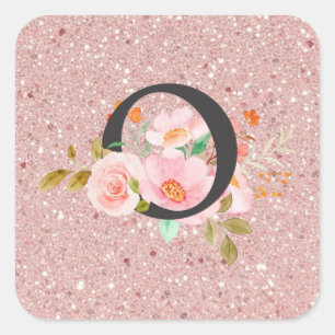Letter O Square Sticker