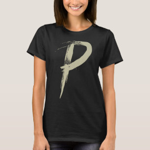 Letter P Alphabet Initial of Names and Words Spell T-Shirt