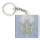 Letter P Angel Monogram